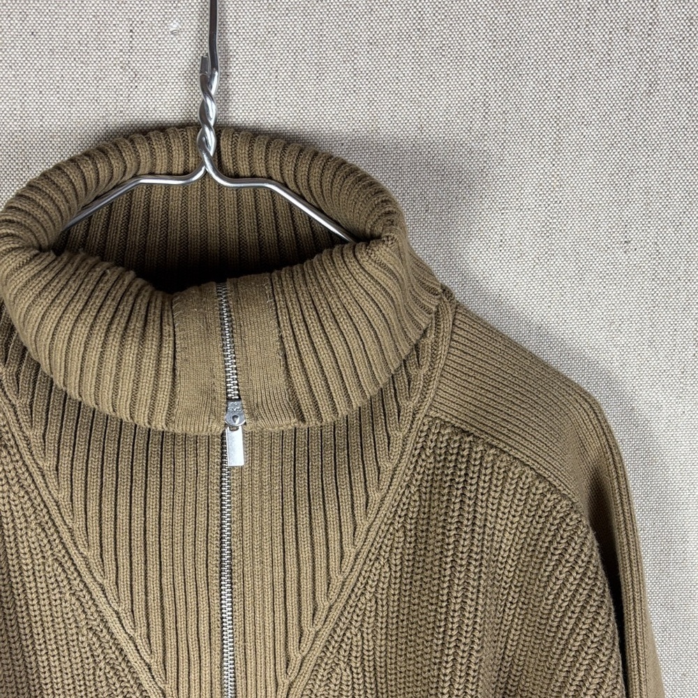 Topman > Brown Quarter Zip Turtleneck Sweater Small - Picture 2 of 10
